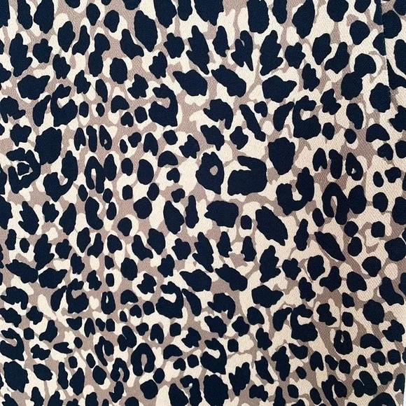 TopShop Women's Animal Print Cross Back Midi Dress Size 6 - Picture 5 of 13